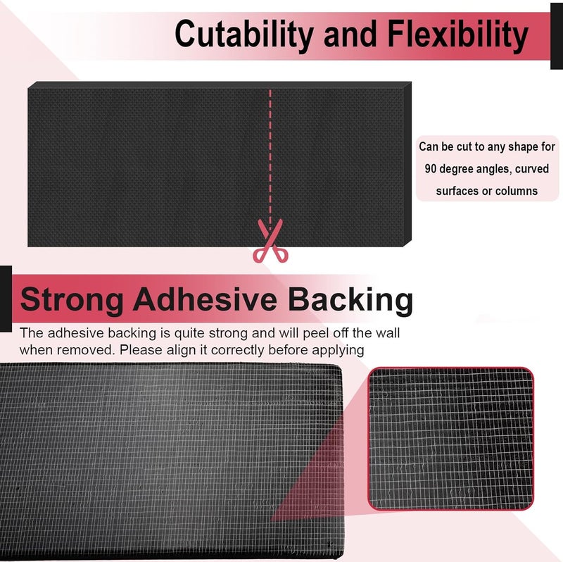 BFXM Garage Wall Protector for Car Doors, Garage Wall Bumper, Waterproof Garage Anti-Collision Strip, 11.8" x 3.9" x 1.18" Self Adhesive EVA Foam for Collision Protection (2 Pack) - Image 5